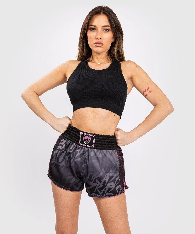 Chic Women's Attire Venum x Kaz Muay Thai Shorts - Black