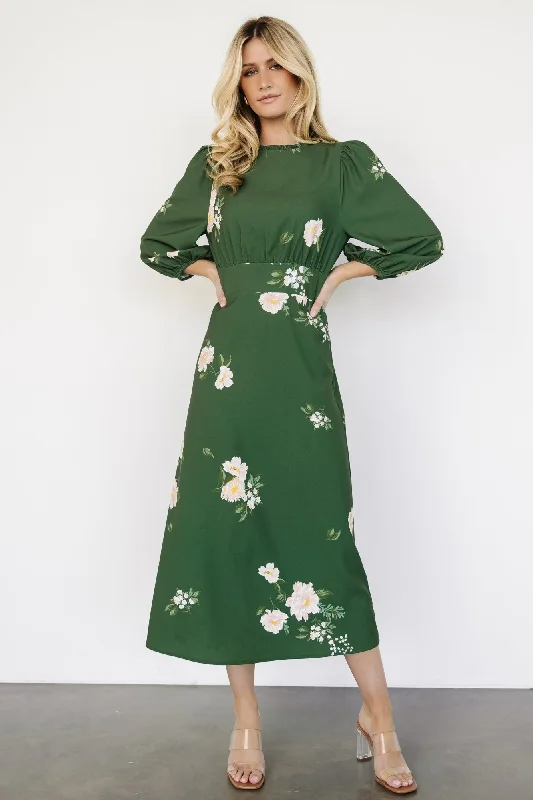 Limited Edition Karalie Maxi Dress | Green Floral