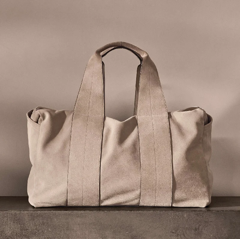 Women's Vintage-Inspired Clothing Suede Montecito Weekend Bag - Earth