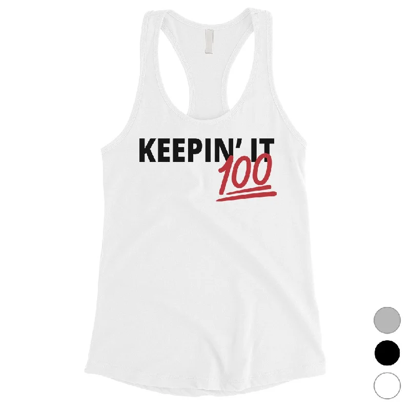 Sophisticated Street Style Offers 365 Printing Keepin' It 100 Womens Strong Mindset Wisdom Tank Top Gift