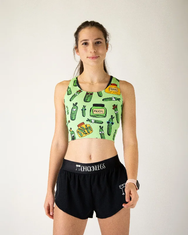 Chic & Cozy Collection Women's Pickles PWR Crop Top