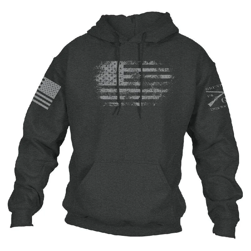 Women's Clothes For Work Events Vintage American Hoodie - Dark Heather