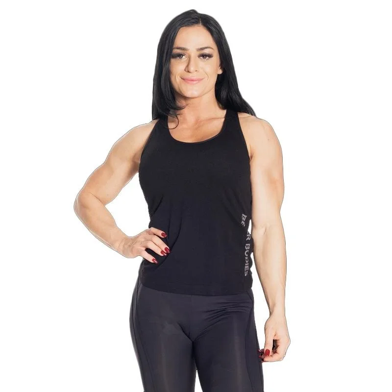 Fall Sale, Prices Drop Better Bodies Seamless Mesh Tank - Black