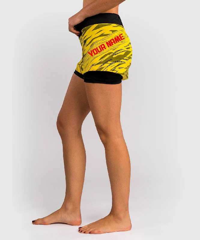 Timeless Women's Garments UFC Fusion by Venum Personalized Authentic Fight Night Women's Fight Short - Yellow