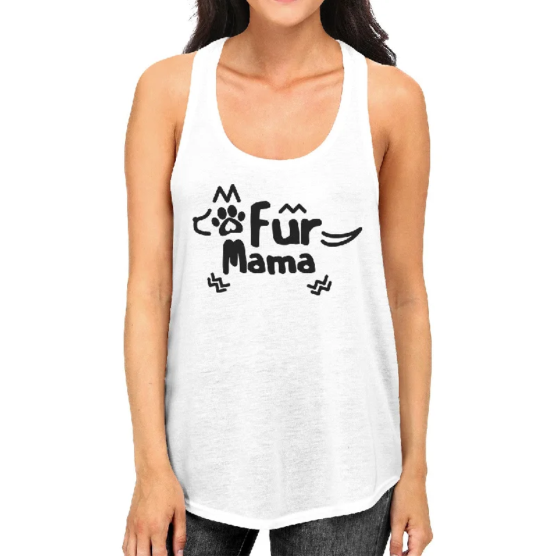 Women's Transitional Garments Fur Mama Women's Sleeveless Tee Funny Design Cute Gifts For Her