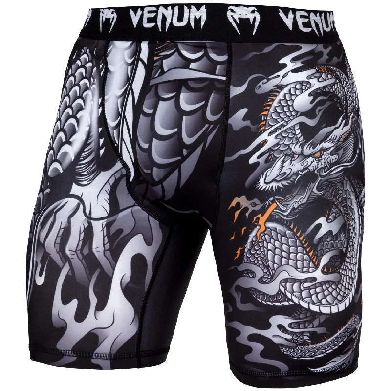 Bid Farewell To The Old Season Venum Dragon's Flight Compression Shorts - Black/White