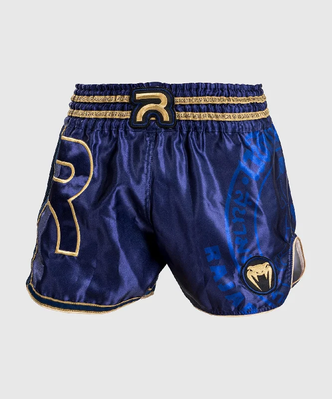 Women's Plus-Size Clothes RAJADAMNERN x Venum Muay Thai Short - Navy Blue