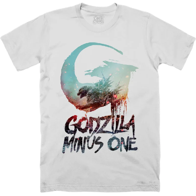 Limited Edition GODZILLA MINUS ONE: OFFICIAL POSTER - T-SHIRT (ASH WHITE)