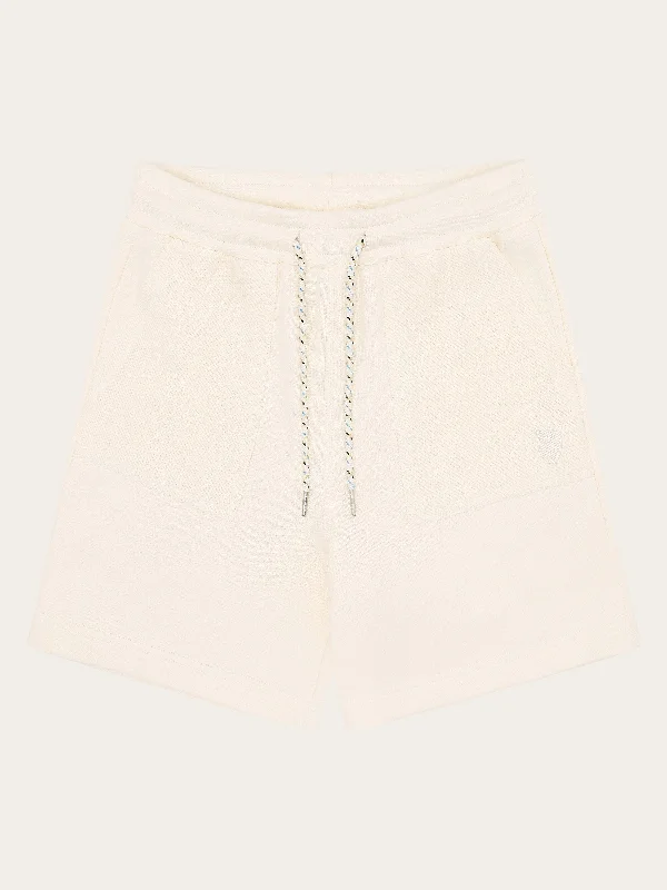 Premium Style Offers POSEY wide fit mid-rise sweat shorts - GOTS/Vegan - Egret