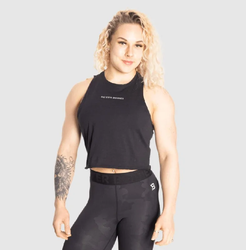 Women's Functional Apparel For Outdoor Activities Better Bodies Fluid Loose Racerback - Black