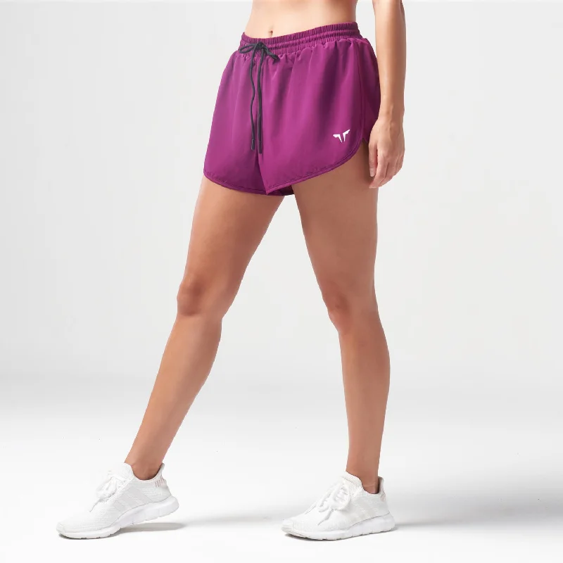 Women's Fashion Clothes Essential Running Shorts - Dark Purple