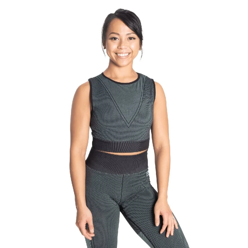 Limited Time Offer Better Bodies Roxy Seamless Top - Teal Green