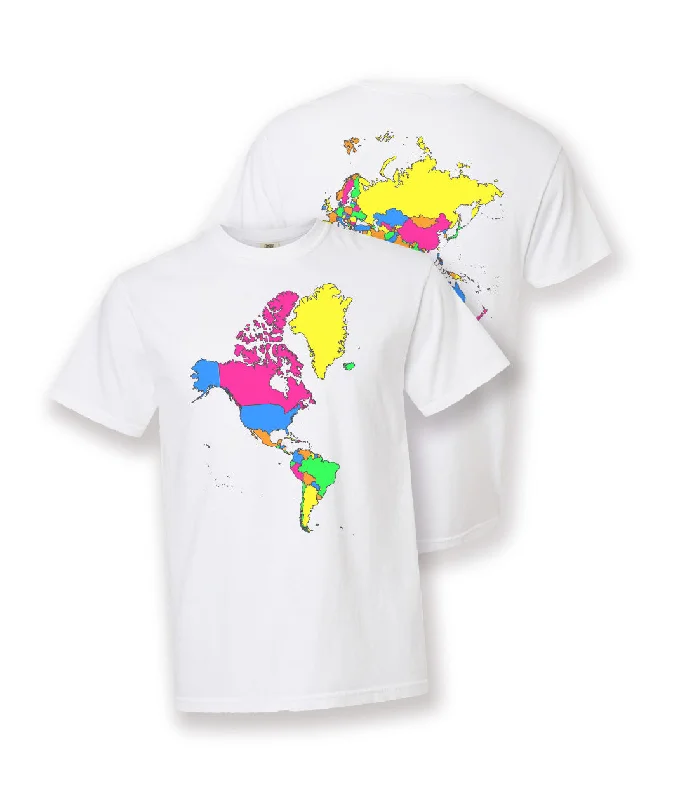 New Arrivals World Map T-Shirt - White