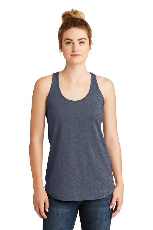 Seasonal Picks New Era Womens Heritage Tank Top - Heather Navy Blue - Closeout