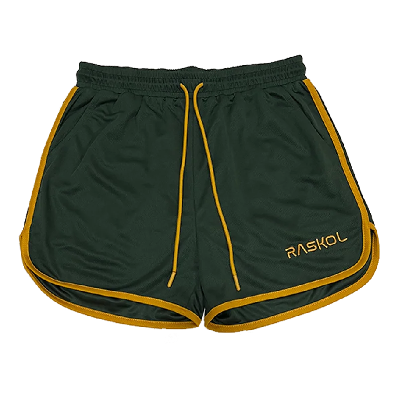 Flirty Fashion Discounts RASKOL Retro Hunter Green Classic Shorts (LIMITED EDITION)