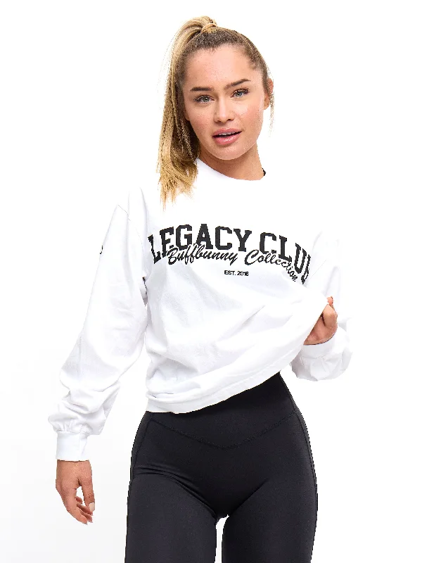 Contemporary Chic Promotions Legacy Long Sleeve Tee - White