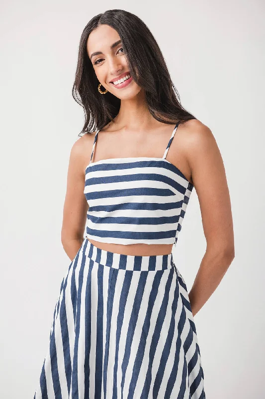 Best Sellers By Together Striped Cropped Tank