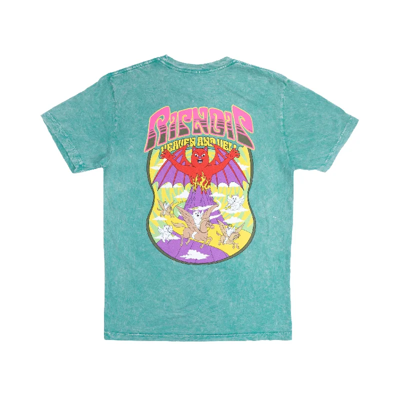 Sale Event, Prices Rock Heaven And Heck Battle Tee (Teal Mineral Wash)