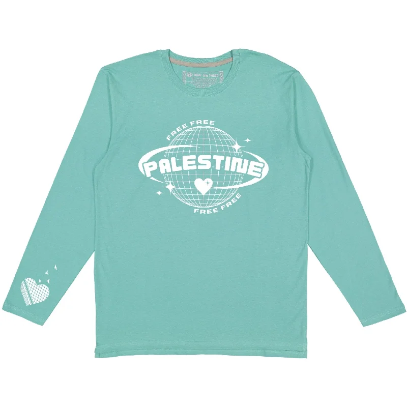 Women's Athletic Clothes Free Palestine Long Sleeve Tee