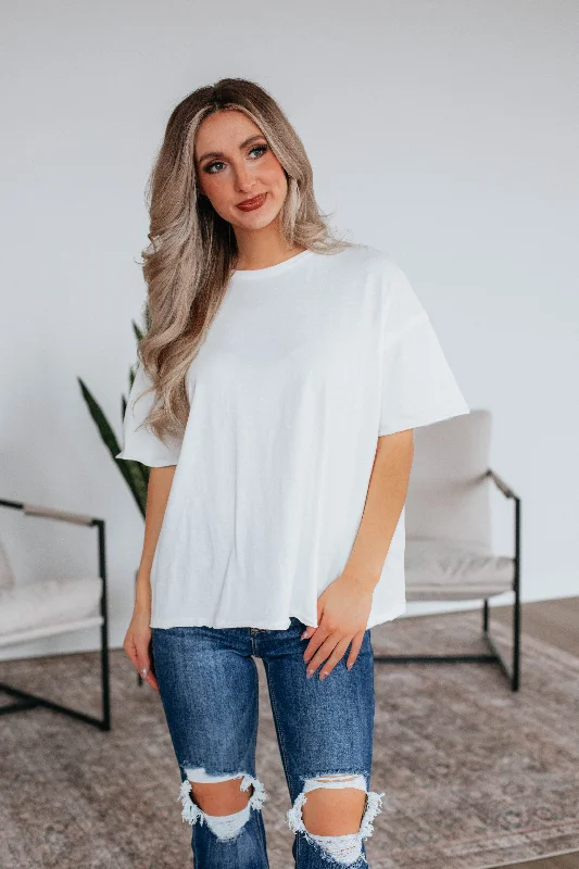 Hot Brand Discounts Rover Oversized Tee - Ivory