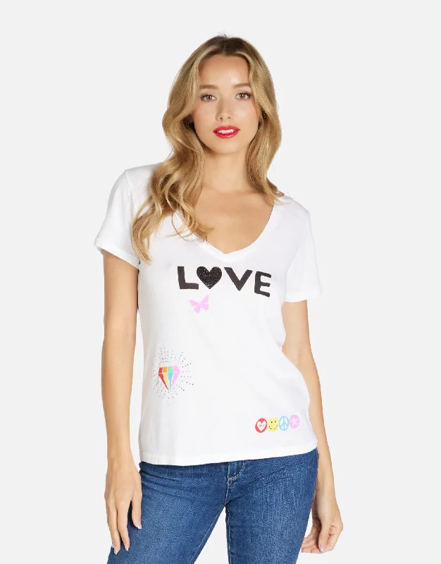 Women's Sporty Chic Clothes Cruz #1 Love Rainbow Lip