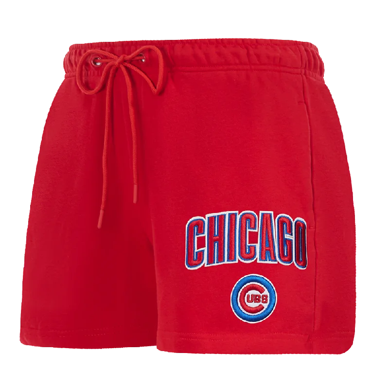 Classic Clothes For Women MLB CHICAGO CUBS CLASSIC WOMEN'S FLEECE SHORT (RED)