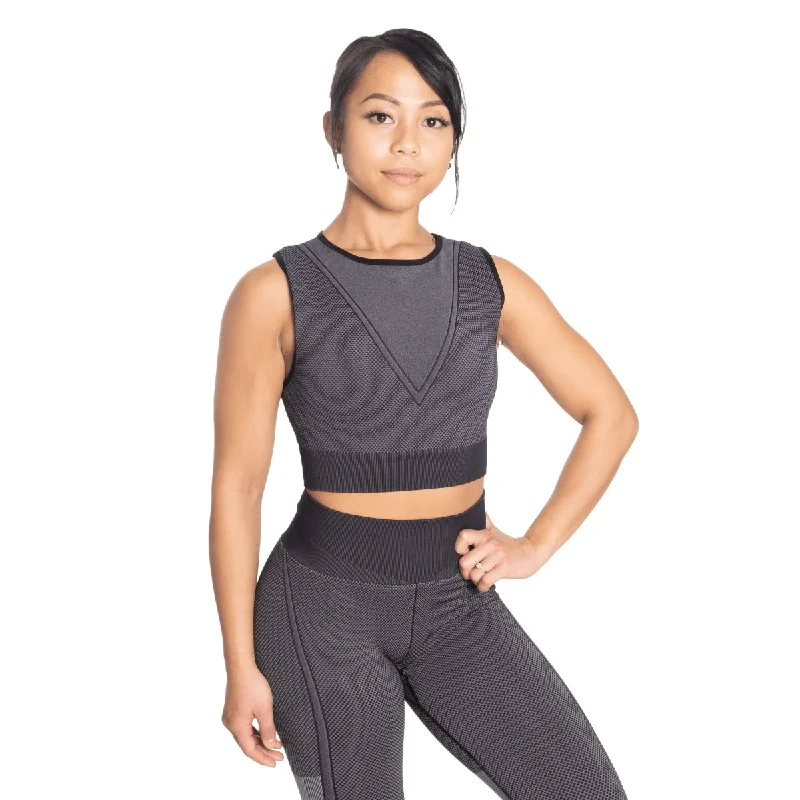 Daring Fashion Promotions Better Bodies Roxy Seamless Top - Black/Grey