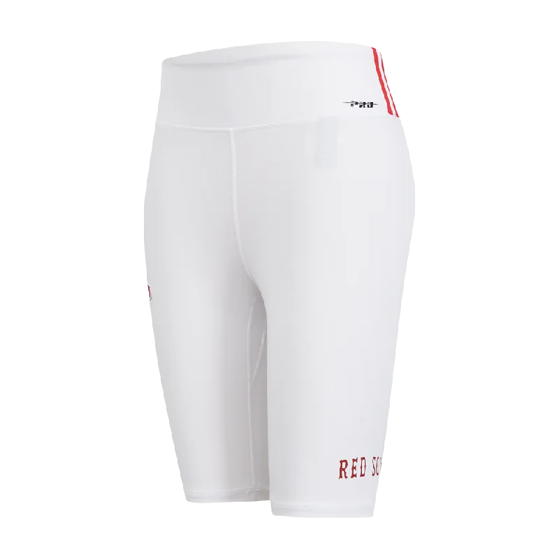 Chic Clothing For Women MLB BOSTON RED SOX CLASSIC WOMEN'S COTTON BIKE SHORT (WHITE)