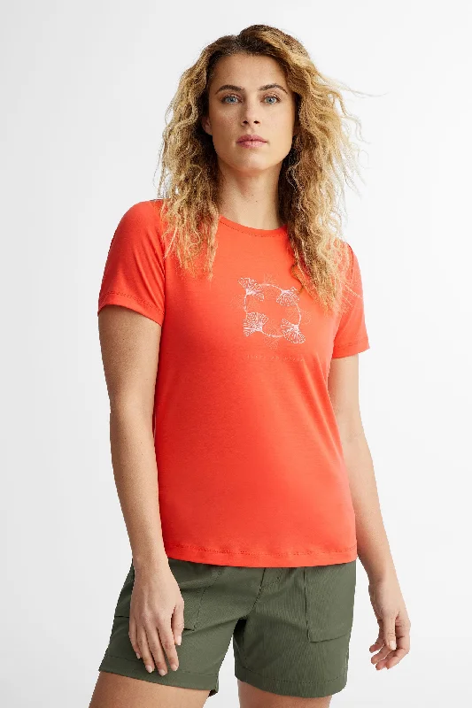 Elegant Clothing For Women T-shirt col imprimé  BM en Lyocell, 2/50$ - Femme