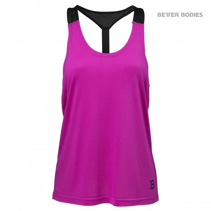 Women's Festive Attire Better Bodies Loose Fit Tank - Strong Pink