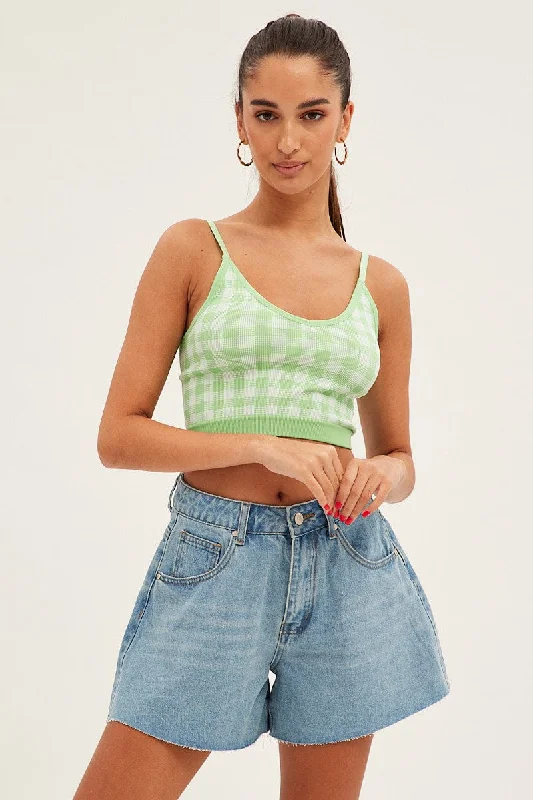 Flash Sale, Don'T Miss Blue Relaxed Denim Shorts High Rise