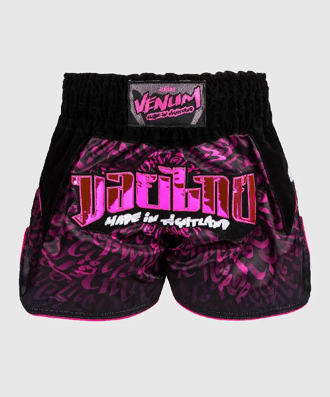 Women's Professional Attire Venum Attack Muay Thaï Short - Black/Pink