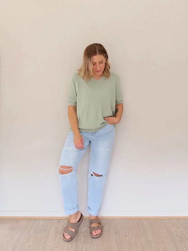 Popular Collection Mollie Top - Sage