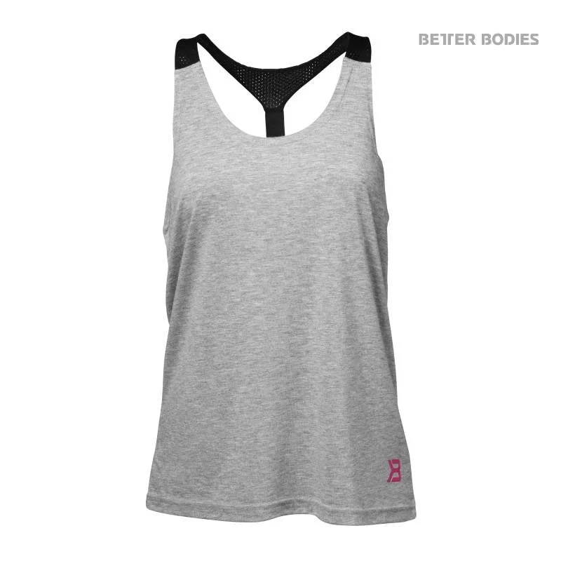 Women's Clothes For The Office Better Bodies Loose Fit Tank - Grey