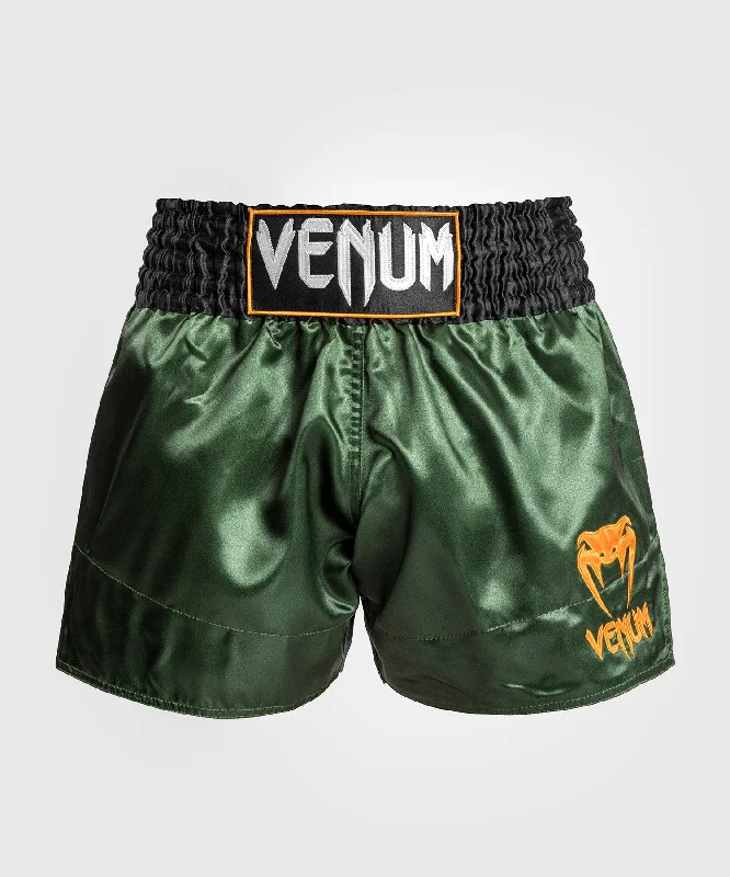 Catch Every Fashion Trend Venum Classic Muay Thaï Short - Green/Black/Gold