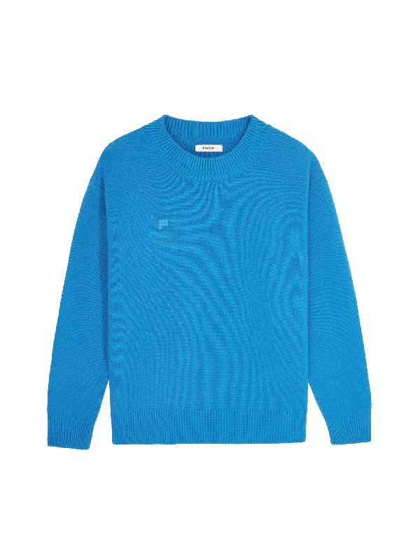 Limited Time Offers Women's Recycled Cashmere Sweater—cerulean blue