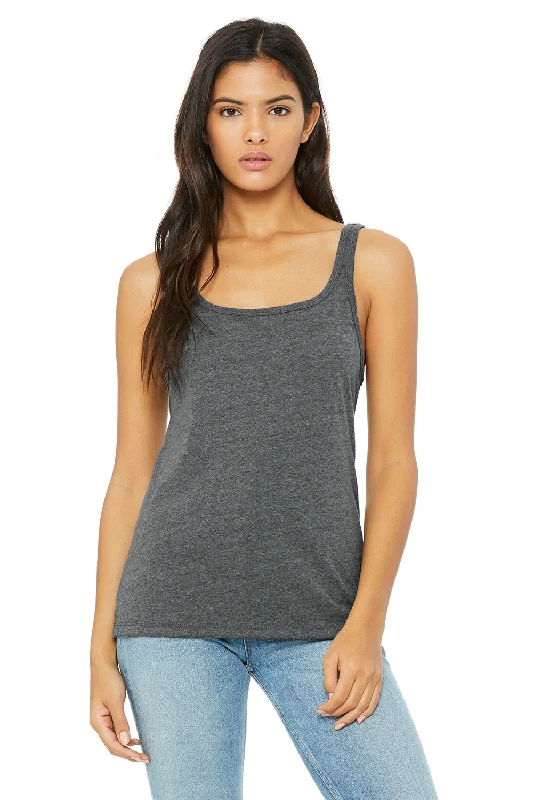 Women's Work Outfit For The Office Bella + Canvas Womens Relaxed Jersey Tank Top - Heather Deep Grey