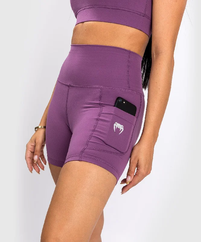 Best Sellers Venum Essential Women's Bike Shorts - Dusky Orchid/Brushed Silver