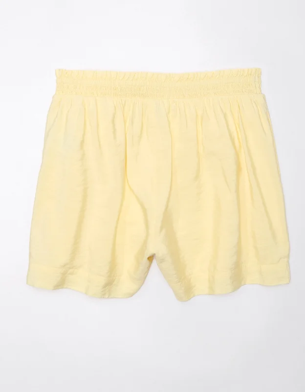 Essentials On Sale AE Easy Smocked Waist Short