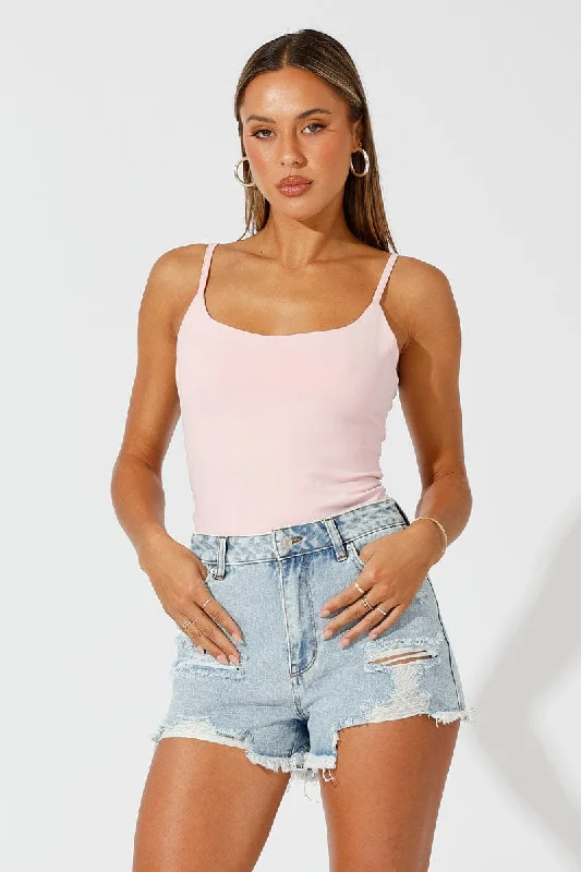 Timeless Women's Apparel Denim Ripped Denim Short Mid Rise