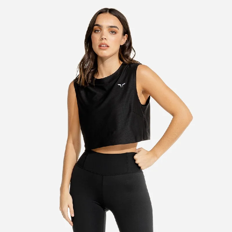 Women's Holiday Apparel Limitless Crop Top - Black