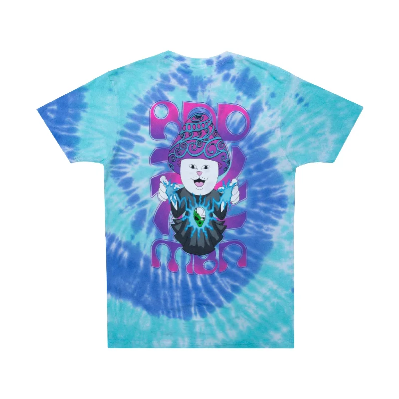 Women's Casual Apparel Wizard Tee (Blue/Aqua Spiral Dye)