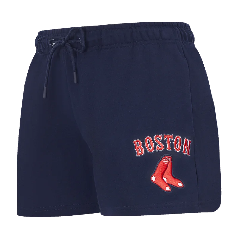 Women's Clothing For Travel MLB BOSTON RED SOX CLASSIC WOMEN'S FLEECE SHORT (MIDNIGHT NAVY)