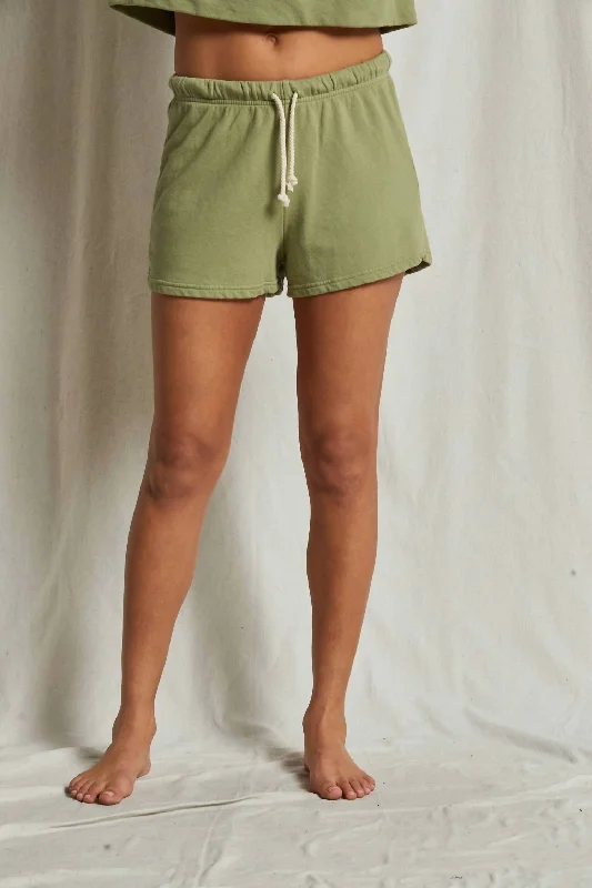 Modish Fashion Discounts Layla Sweatshorts In Oil Green