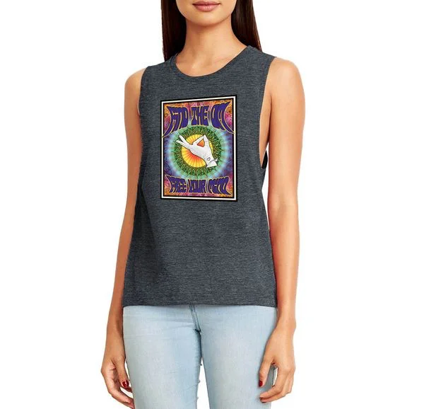 Quick Grab Deals Yoga Tank Tops - Find The OM Rock Concert Crew Yoga Tank