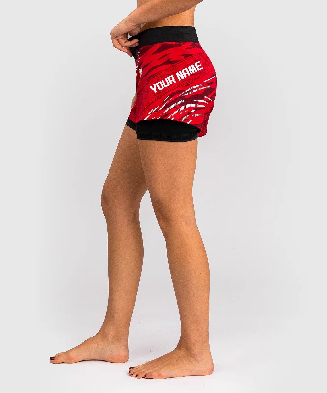 Women's Wedding Apparel UFC Fusion by Venum Personalized Authentic Fight Night Women's Fight Short - Red