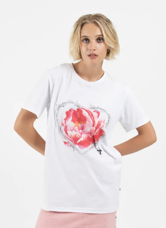 Women's Work Apparel Rush Tee - Caged Rose