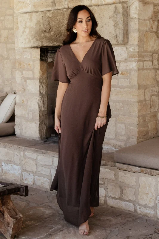 Stupidly Low Prices Esti Maxi Dress | Espresso