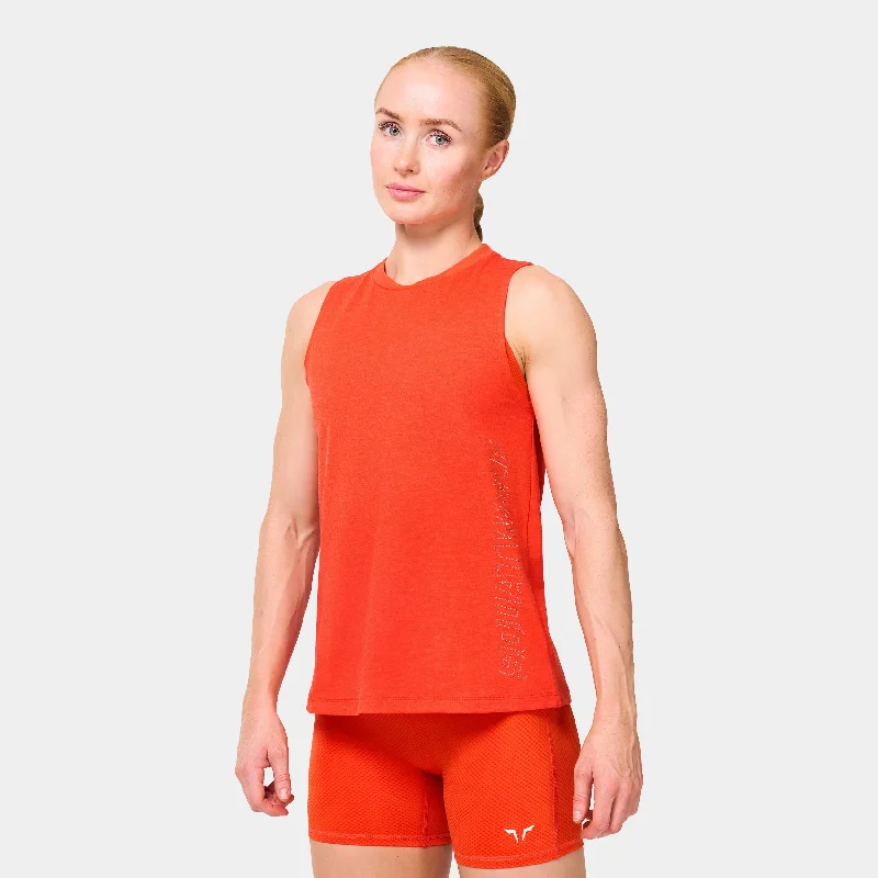 Smart Casual Deals Core Full Length Tank - Orange.Com Marl