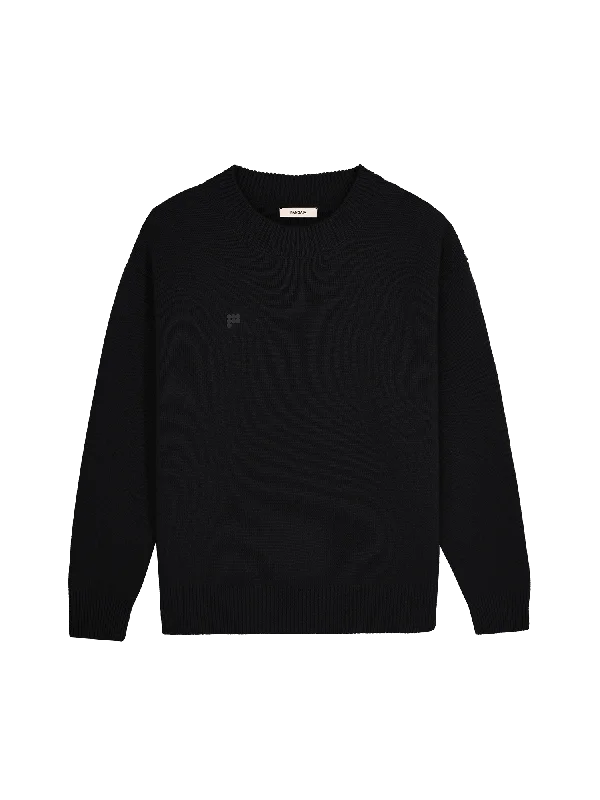 Find Your Unique Flair Women's Recycled Cashmere Sweater—black